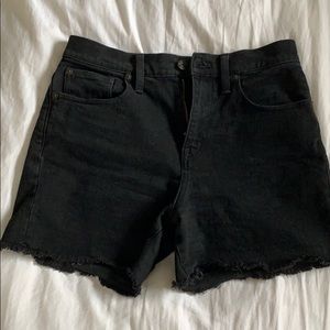 Madewell Black Denim Shorts